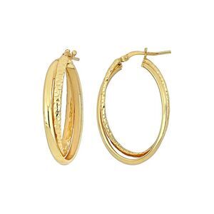 Italian Silver Entwined Hoops